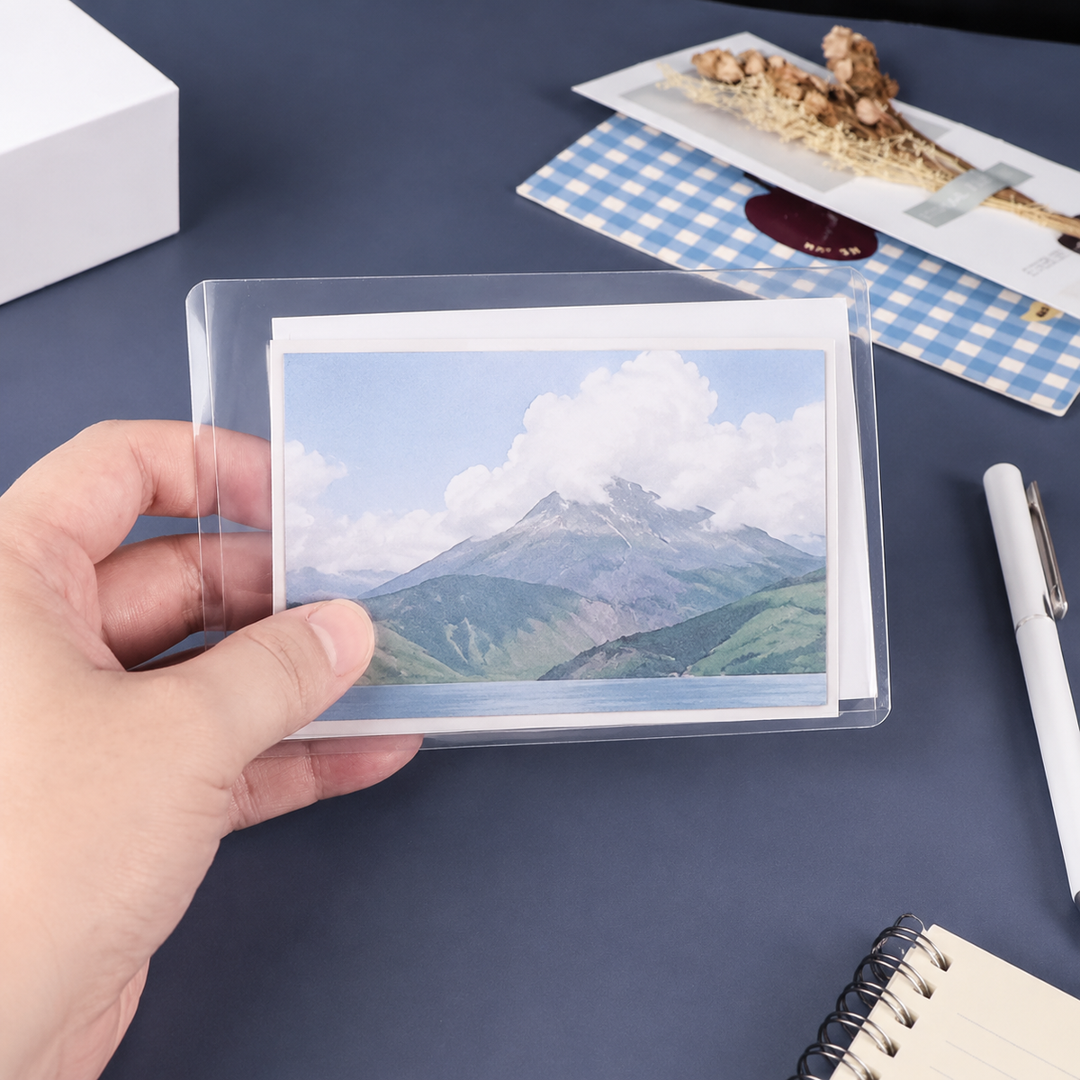 PVC Hard Card Sleeves, Clear, Multi-Size (4/5/6 inch) for Photos, Postcards, K-Pop Photocards
