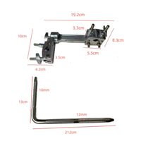 Drum Versatile Drum Holder Universal Fit Tom Holder Clamp Adjustable Cymbal Arm Attachment for Drummers