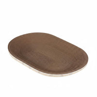 Long-Lasting Corrugated Cardboard Cat Scratcher 2 in 1 Multipurpose Oval Cat Scratching Board for Large Cats