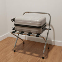 Stainless Steel Luggage Rack Foldable Stainless Steel Luggage Stand Long-Lasting