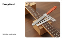 Fretboard Protection Guitar Fret File Set Stainless Steel Guitar Fret Dressing Kit Long-Lasting for DIY Enthusiasts, Music Studio, Workshop