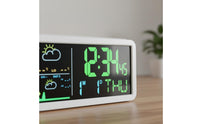 Weather Forecast Digital Clock Multifunction Home Time Display LED Screen