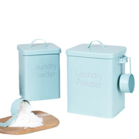 Metal Storage Bucket with Flip Lid for Kitchen Organization