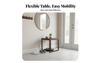 Robot Vacuum Cover Table Premium Wood Robot Vacuum Hutch with Optional Wheels Chinese Design for Entryway