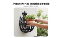 Wall-Mounted Plant Stand Ornate Scrollwork Hanging Flowerpot Bracket Stylish
