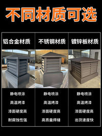 铝合金烟囱帽排烟透气不锈钢防风罩防雨倒灌别墅百叶中式雕花雨帽