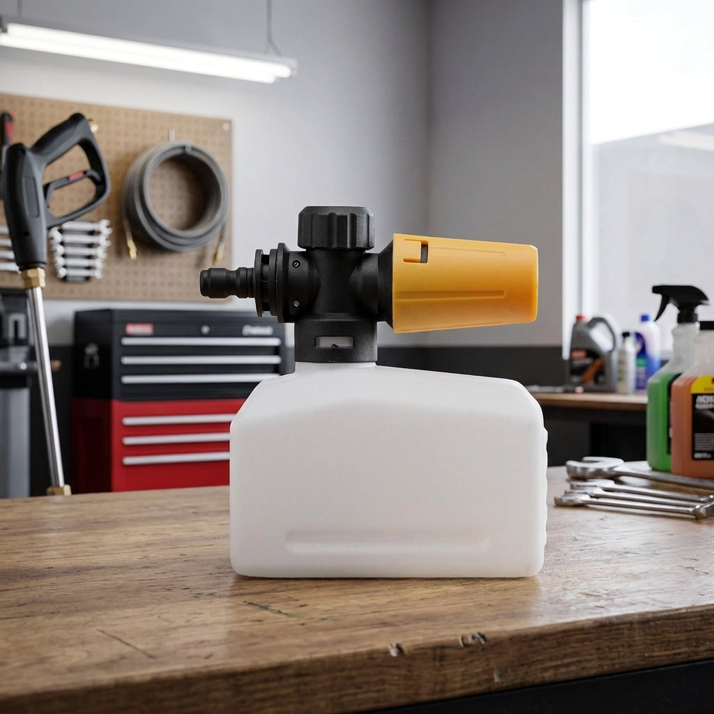 Soap Dispenser for Car Wash and Detailing, High Pressure Foam Sprayer with Quick Connect, Professional Foam Lance Bottle, Adjustable Spray Nozzle