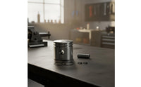 Piston Assembly Metal Piston with Rings Fit Part for Mechanics, Hobbyists