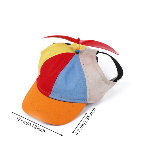 Rotating Propeller Dog Cap Lightweight Pet Propeller Hat Colorful for Small Dogs