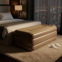 Train Berth Extension Manual-Inflation Train Berth Mattress Padded Inflatable Mattress with Pump for Families