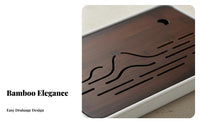Slatted Tea Drainage Board Minimalist Design Tableware Easy to Clean for Home