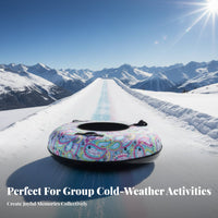 Inflatable Snow Tube Wear-Resistant Winter Sledding Tube Cold Resistance