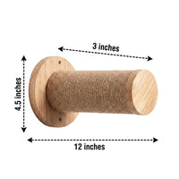 Wooden Cat Bed and Hammock Wall Mounted Cat Perch, Modern Furniture with Removable Textile Cover, Indoor Space for Climbing Lounging and Playing