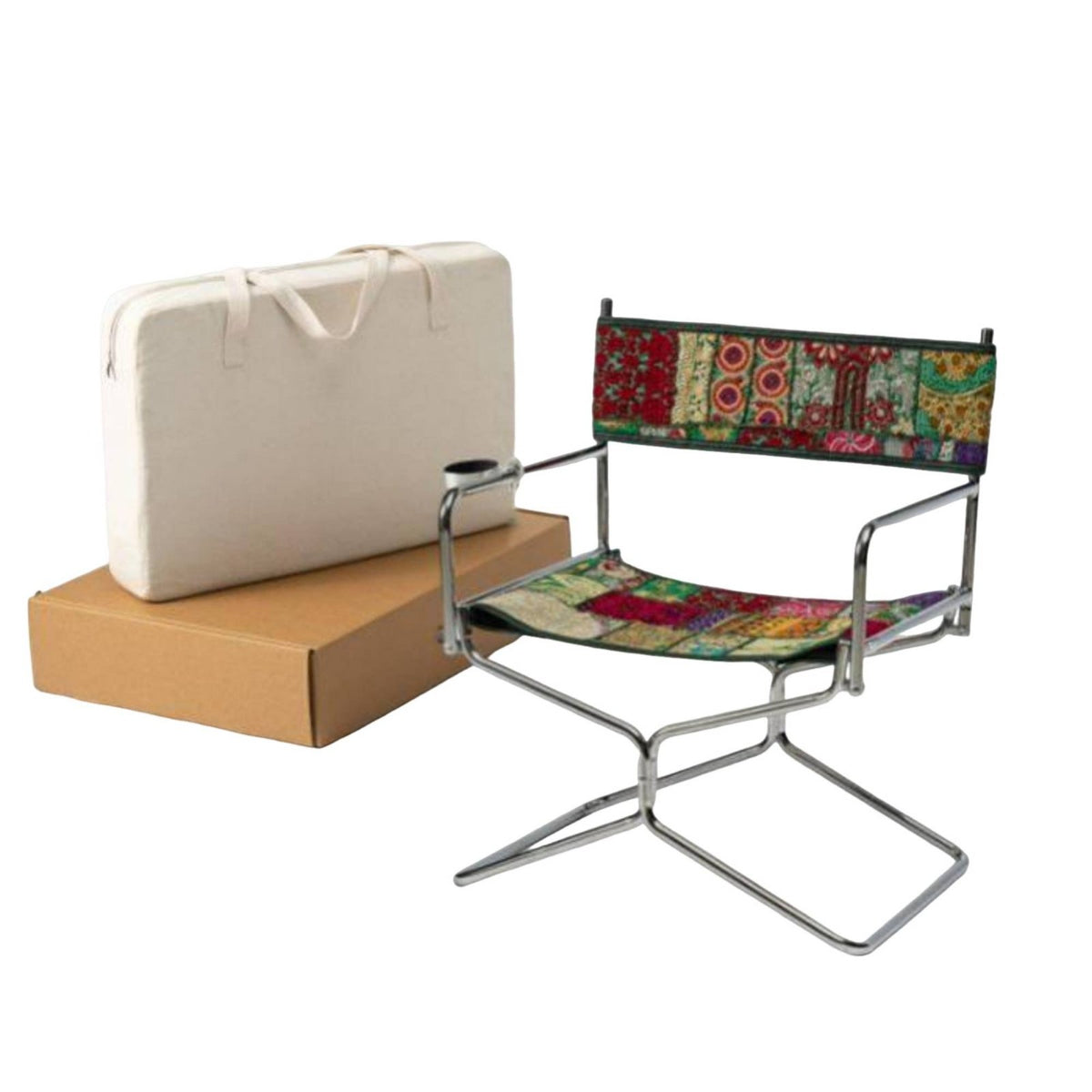 Low-Slung Folding Chair Foldable Design Outdoor Furniture Lightweight for Adults