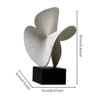 Tabletop Sculpture Minimalist Sculpture with Base Matte Figurine for Living Room, Entryway