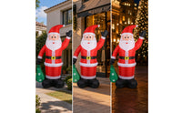 Inflatable Santa with Sack Outdoor Inflated Santa Yard Decoration Standing Tall for Storefront, Party Entrance