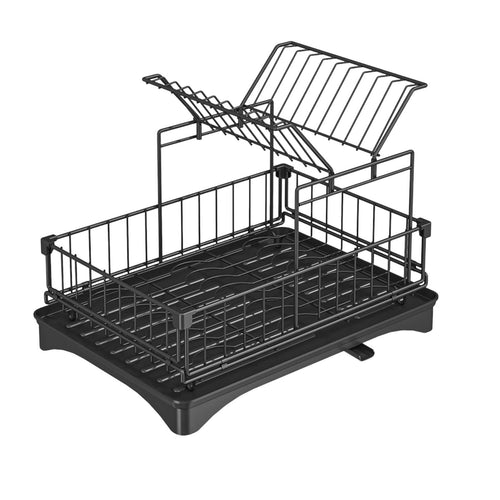 Dish Rack with drips Tray Countertop Dish Drainage rack-Saving for Apartment