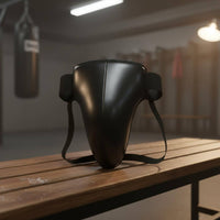 Shock-Resistant Resistant Boxing Groin Protector Cup Shock Absorbing Combat Arts Groin Protector Adjustable Strap Sanda Training Guard Long-Lasting for Athletes, Men, Kids, Competition, Sparring