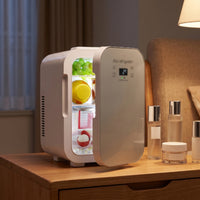 Compact Mini Fridge with Digital Display Portable Mini Fridge Small Beverage Cooler Freestanding for Commuters