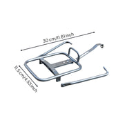 Cylindrical Folding Bike Front Rack Lightweight Front Carrier Rack 15kg Capacity Long-Lasting for City Commuting