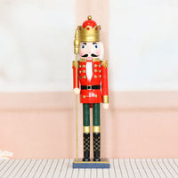 50cm Wooden Nutcracker Christmas Decoration 20-inch Figurine Home Ornament
