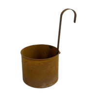 Planter with Hook Rustic Container Vintage for Balcony