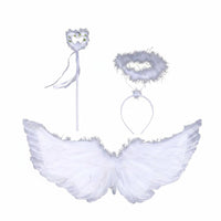 White Angel Wings Genuine Feathers Feather Angel Wings Lightweight for Children
