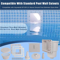 Skimmer Assembly High-Impact Pool Skimmer with Return Fitting Heavy-Duty