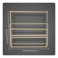 Wooden Weaving Loom Kit Easy Assembly Solid Wood Weaving Frame for Beginners