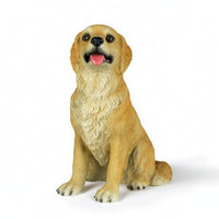 Dog Figurine Realistic Dog Statue with Resin Freestanding Decor for Shelf, Entryway