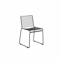 Geometric Wire Chair Stackable Outdoordoor Furniture Nordic Design Hollowed-Outdoor Design for Homeowners, Dining Room, Balcony