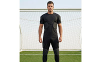 Padded Goalkeeper Shirt Short-Sleeve Goalkeeper Shirt with Padding Breathable Shielded Top for Scrimmages