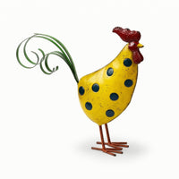 Cockerel Figurine Farmhouse Cockerel Statue Vintage Farm Decor for Homeowners, Gardeners, Patio, Balcony, Tabletop