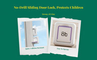 Kid Protection Sliding Door Lock, Panel Security Lock, childproof Sliding Glass Door, Strong glue, Easy Installation, Effortless Mounting