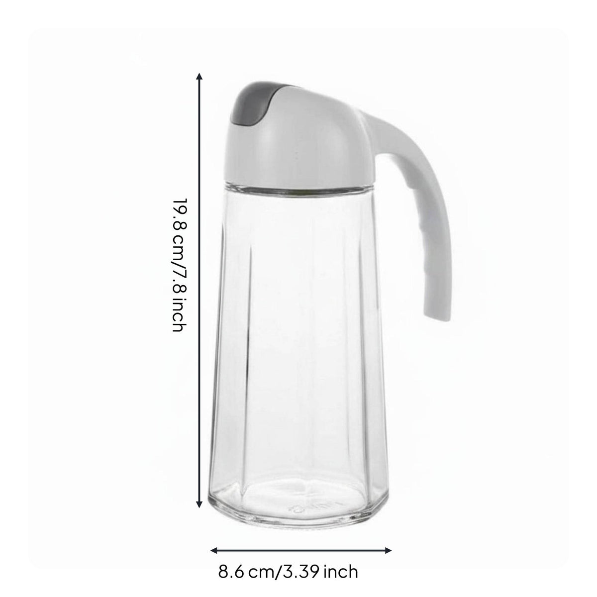 630 Ml Automatic Oil Dispenser Large Capacity Tilt-Sensing Flip Oil Dispenser One-Handed for Dining Table