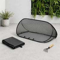 Mesh Tunnel Cover Fine Netting Foldable Mesh Cover with Stakes