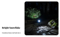 Waterproof Snowflake Light Display Light High Brightness Christmas Light Light Display Weather Resistant Decorative Lighting Festive Atmosphere for Families, Homeowners, Party Hosts, Garden, Yard, House Exterior, Indoor