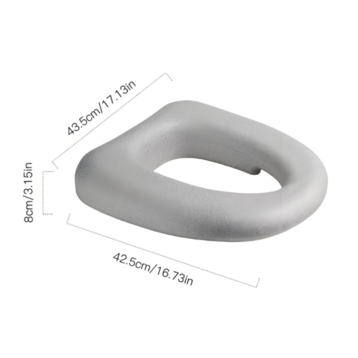 Toilet Seat Cushion Pad Lightweight Bathroom Accessory Textured Surface