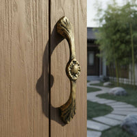 Cast Iron Door Handle Decorative Vintage Cabinet Pull Heavy Duty