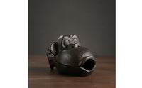 Monkey Incense Burner Compact Monkey Ashtray with Lid Tabletop Vessel Decorative for Smokers, Desk, Tea Table