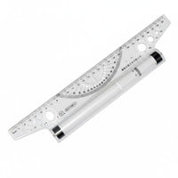 Parallel Ruler Easy Sliding Rolling Ruler Transparent for Designers, Artists
