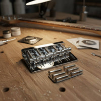Five-String Bass Bridge Thickened Plate Electric Bass Guitar Bridge Instrument Hardware Excellent Sustain Easy Installation