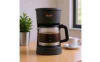 750 Ml Countertop Pour-over Coffee Brewer Keep-Warm Plate Coffee Brewer with Glass Carafe Reusable Filter Small Appliance