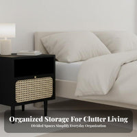 Rattan Drawer Cabinet Nordic and fashion Rattan Drawer Side Table Minimalist Design