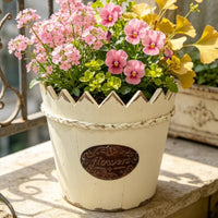 Rustic Wooden Planter Decorative Rustic Wood Planter Sturdy for Balcony, Patio