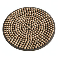 Wooden Foot Massage Mat Black Base Health Accessory Textured