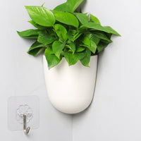 Plant Pots for a Hanging Plant and Wall Planter, Self Watering Corner Wall Mount Indoor Planter, Quarter Circle Wall Hanging Garden Pot Basket