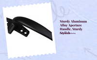 Aluminum Alloy Casement Handle, Security Lock, Universal Replacement, Push-Pull, Comfortable Grip
