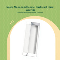 Flush Pull Handle, Embedded Installation, Modern Aluminum Alloy, For Drawer, Sliding Door, Cabinet Handle
