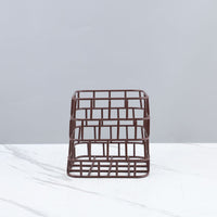 Modern Minimalist Nordic Style Square Iron Wire Basket for Desktop Storage and Organization